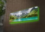 Wallity Lienzo Decorativo Iluminado con LEDs Multicolor 30x90 cm